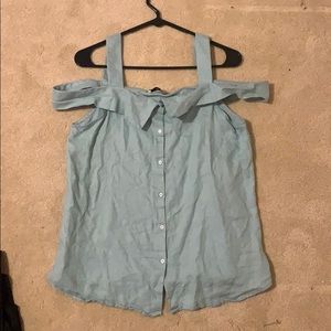 Mint Linen Blouse